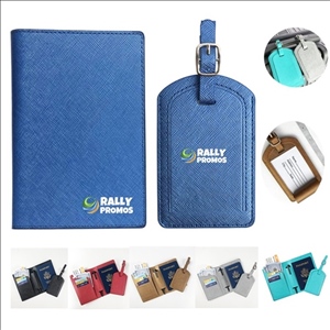 PU Leather Passport Cover Luggage ID Tag